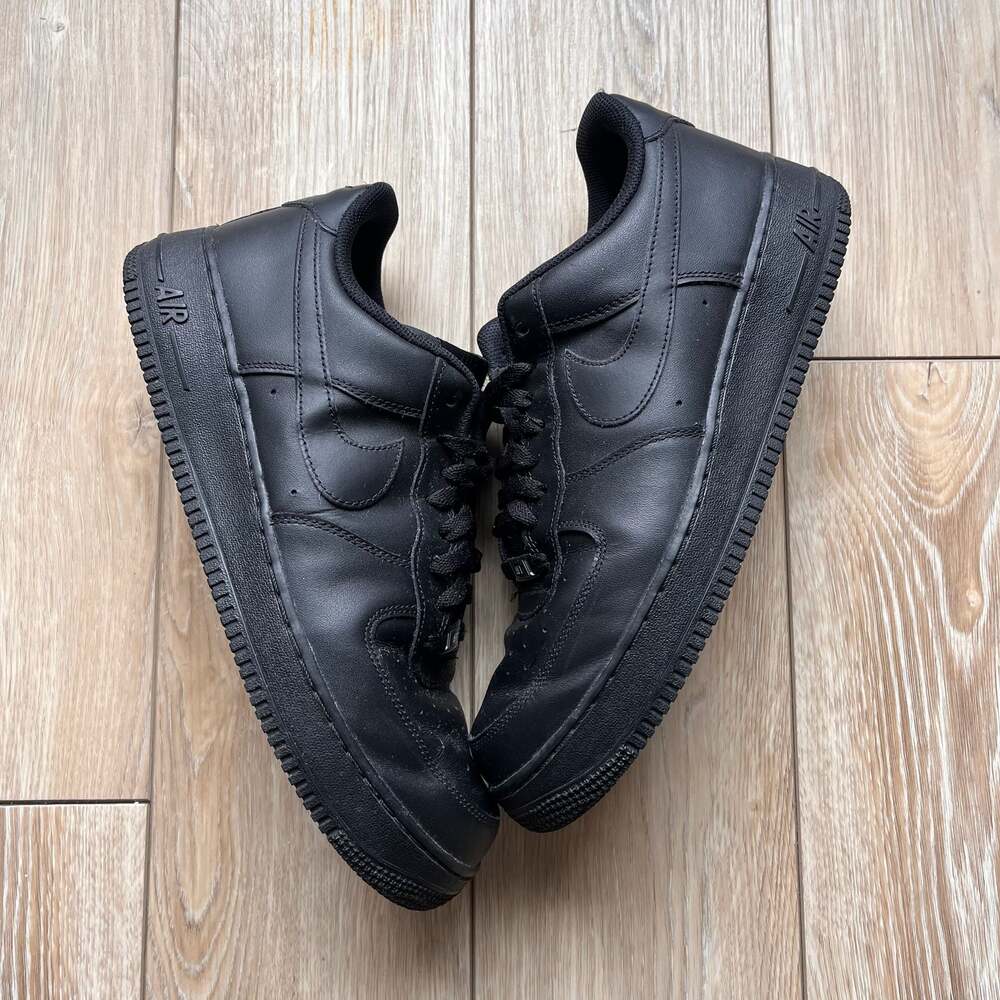 Nike Air Force 1 Low Triple Black Size 12